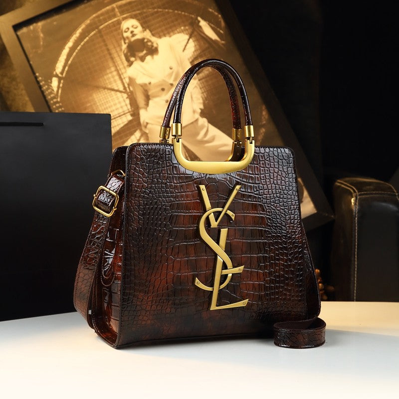 Women's Solid PU Leather Casual Tote Bag