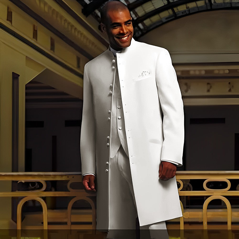Men's Loose-Fit Wool Suit