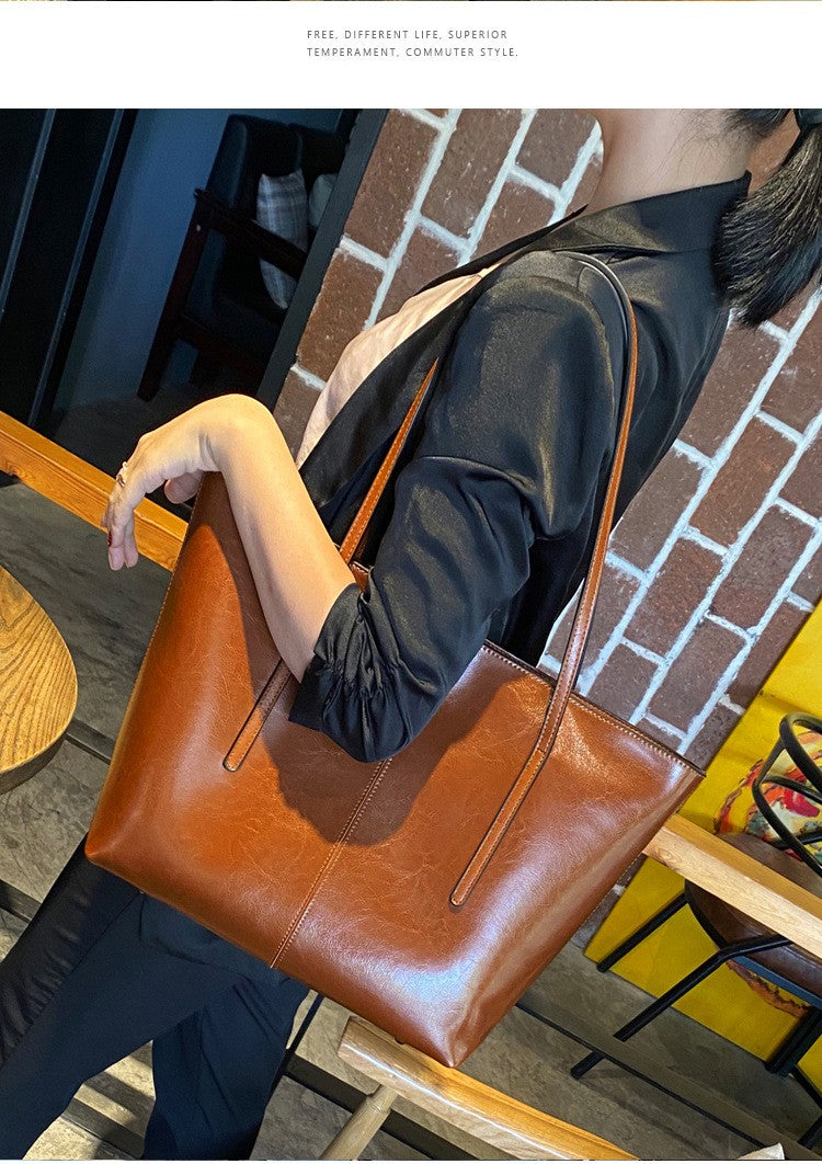 HTLT Genuine Leather Tote Bag