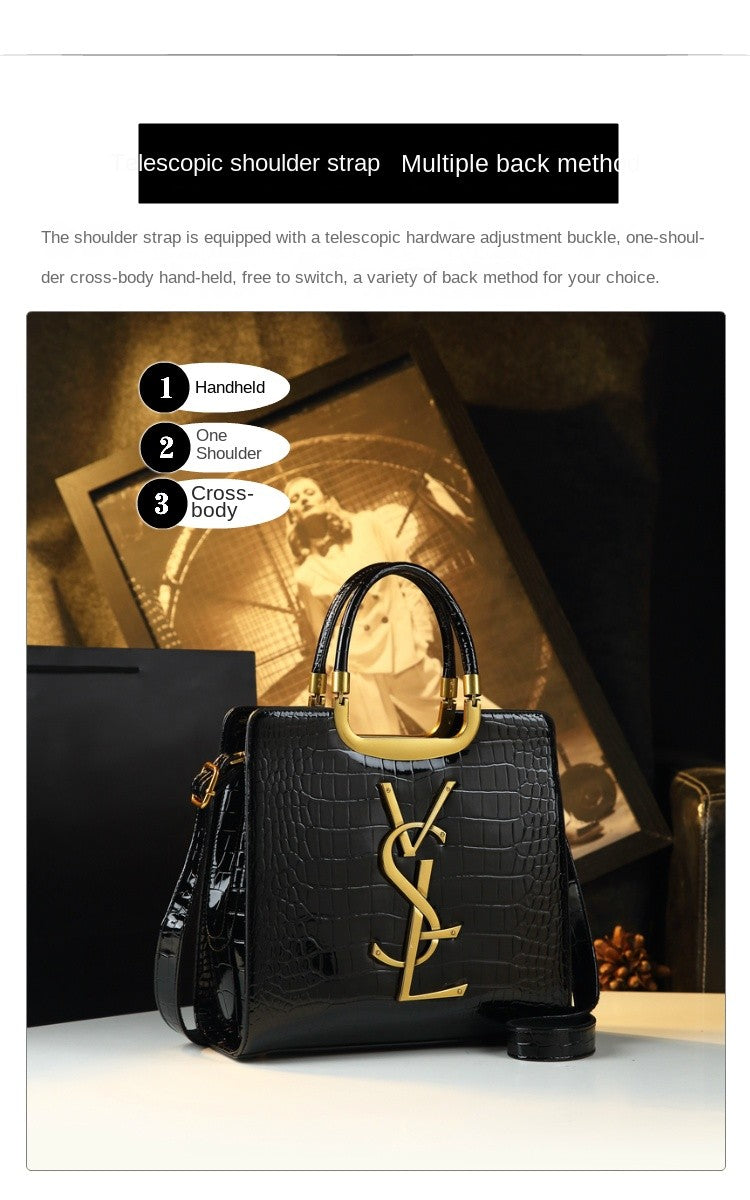 Women's Solid PU Leather Casual Tote Bag