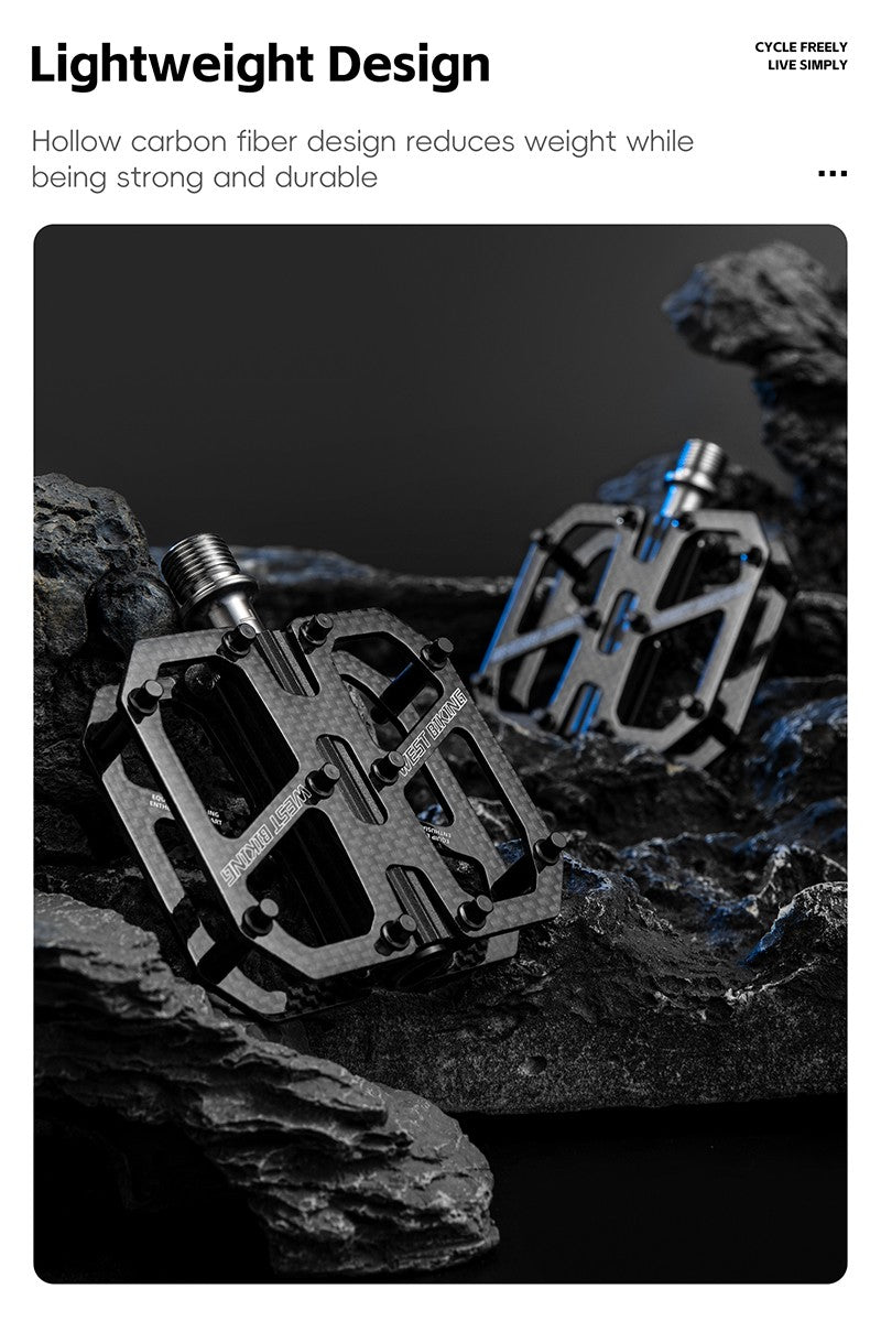 West Biking Carbon Fiber Ultralight Pedals