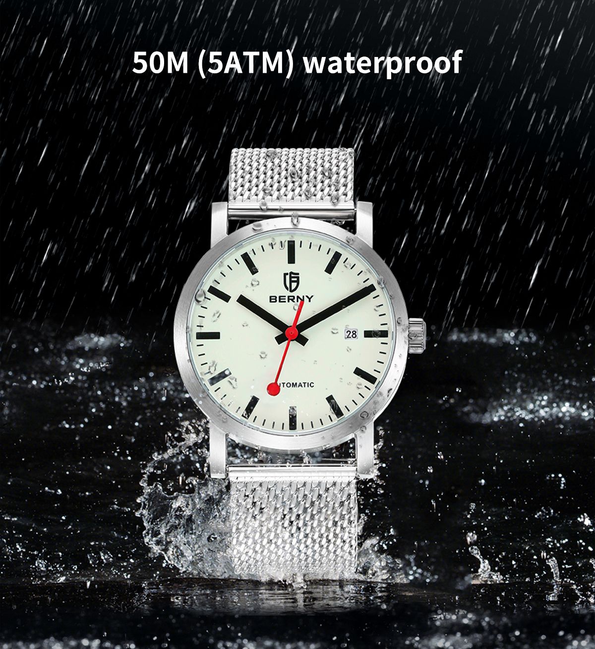 BERNY AM138MS-L Automatic Mechanical Watch