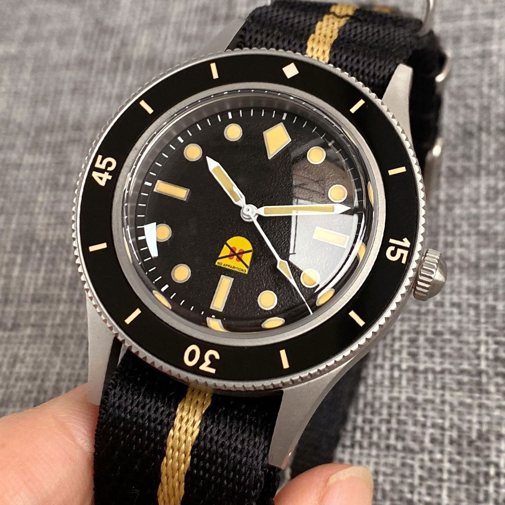 Tandorio Automatic Diver Watch: Sapphire Crystal & 200M