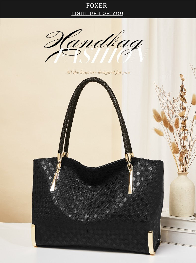FOXER Women's Genuine Cowhide Leather Tote
