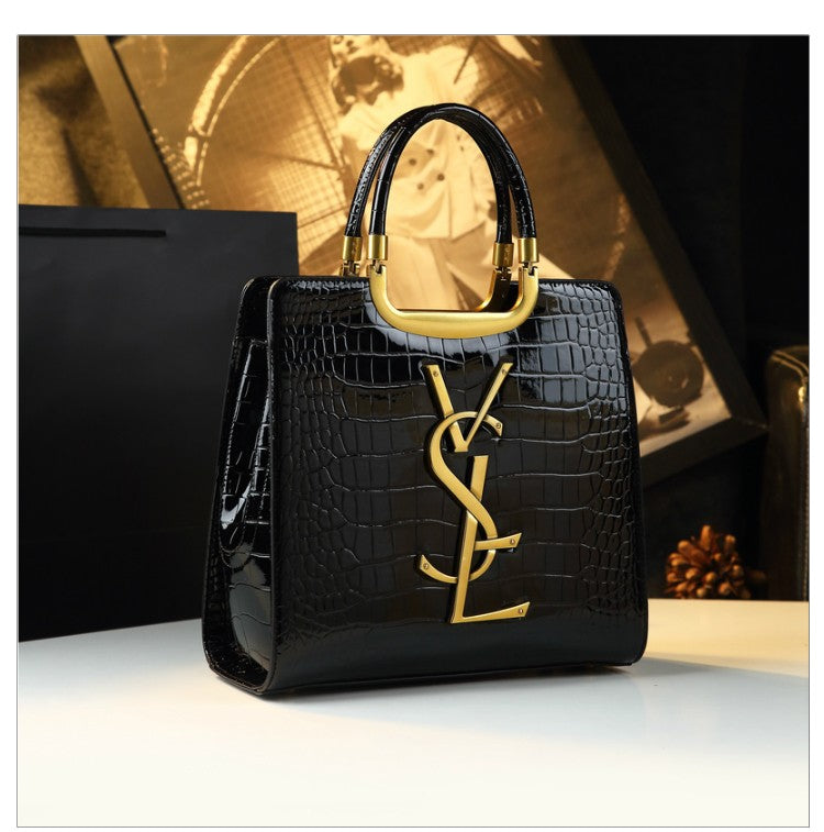 Women's Solid PU Leather Casual Tote Bag