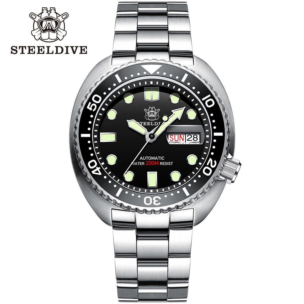 STEELDIVE SD1972 Automatic Diver Watch: NH36 Sapphire Edition