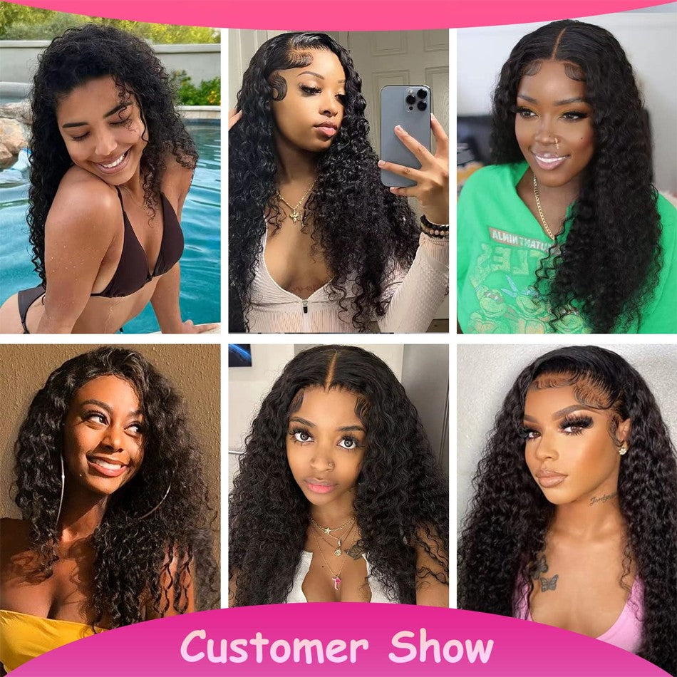JESSENIA HAIR Long Water Wave Brazilian Human Hair Wig