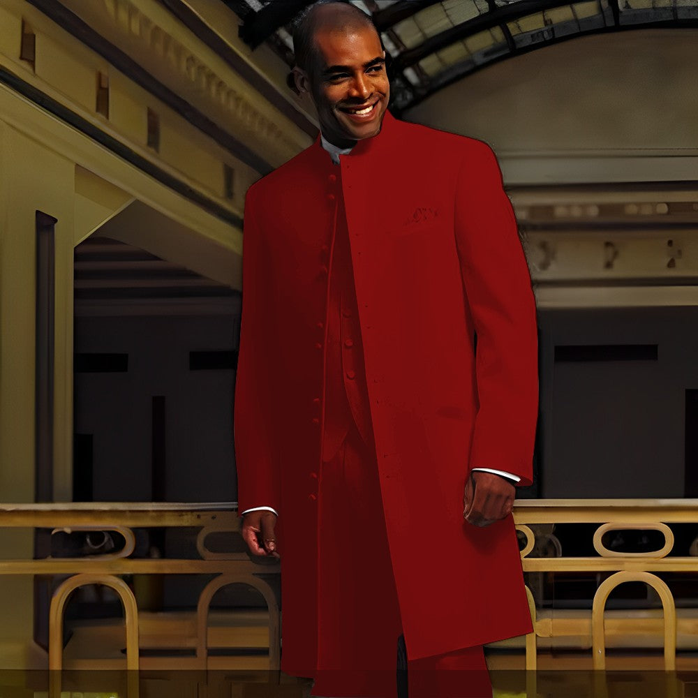 Men's Loose-Fit Wool Suit