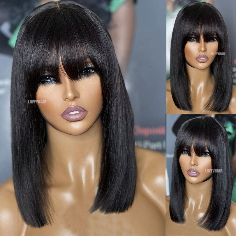 Anlimeer Long Curly Brazilian Human Hair Wig