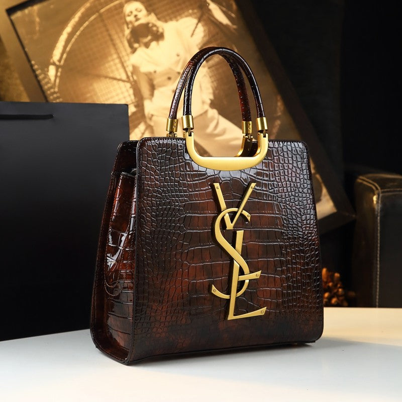 Women's Solid PU Leather Casual Tote Bag
