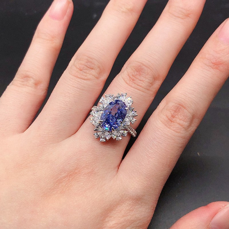 Women's Trendy Platinum Cocktail Ring