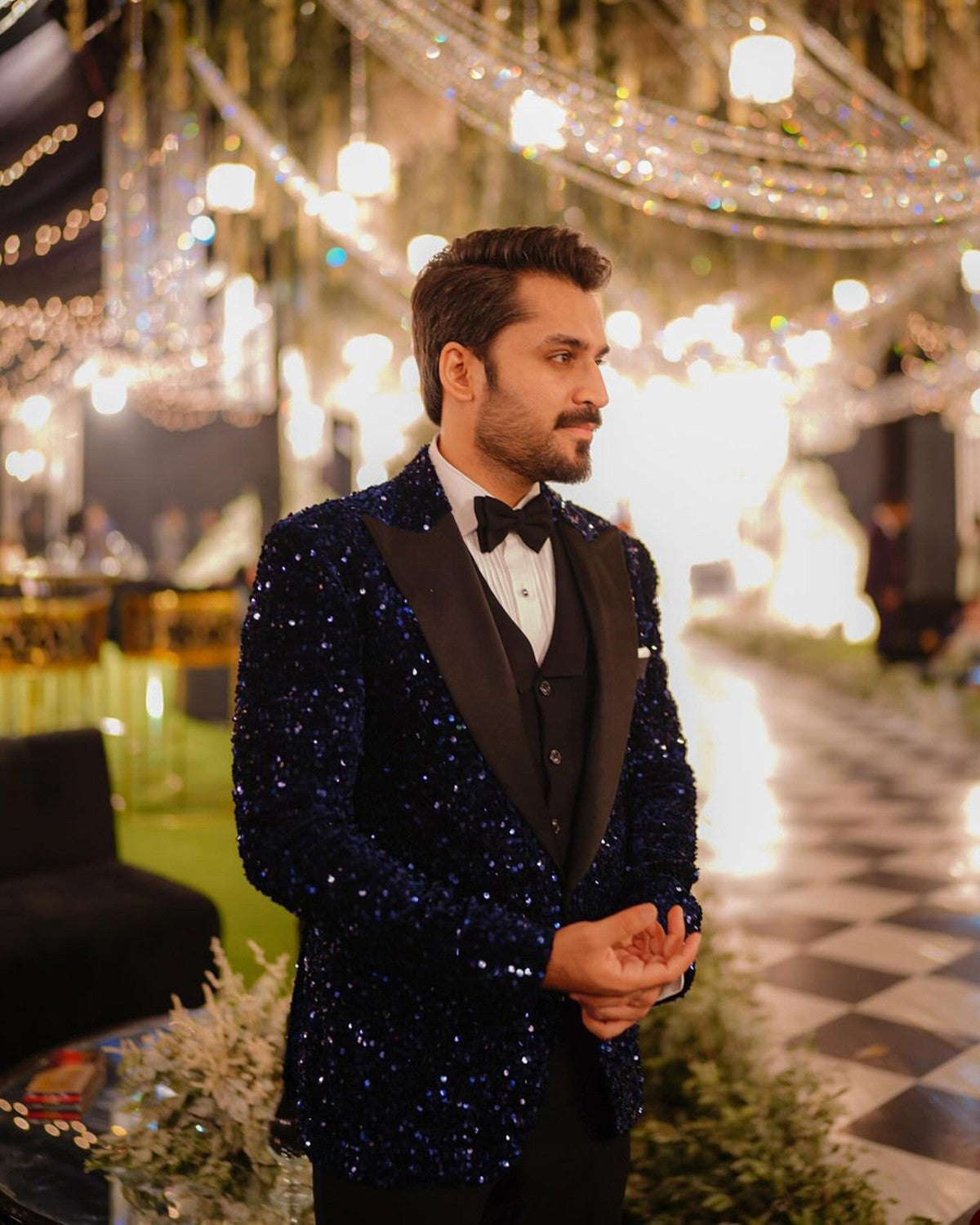 Men's 3 Piece Shiny Sequin Tuxedo Suits Custom Made Special Occasion Groom Formal Wear Prom Evening Party Men's 3 Piece Shiny Sequin Tuxedo Suits Custom Made Special Occasion Groom Formal Wear Prom Evening Party