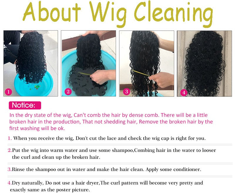 TPFHR Medium Straight Peruvian Human Hair Wig