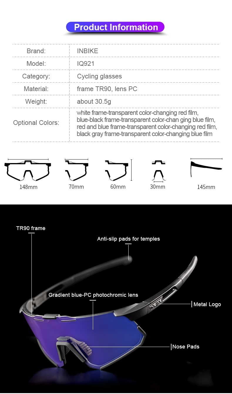 INBIKE IQ921 Cycling Sunglasses