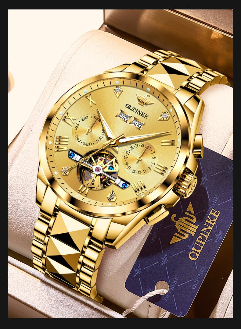 OUPINKE 3240 Skeleton Flywheel Multifunctional Automatic Mechanical Watches for Men 44mm Big Dial Tungsten Steel Luxury Watch OUPINKE 3240 Skeleton Flywheel Multifunctional Automatic Mechanical Watches for Men 44mm Big Dial Tungsten Steel Luxury Watch