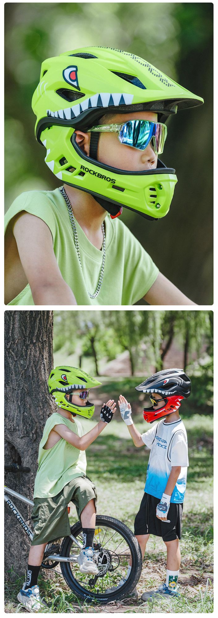 ROCKBROS TT-32 Kids' Detachable Full Helmet