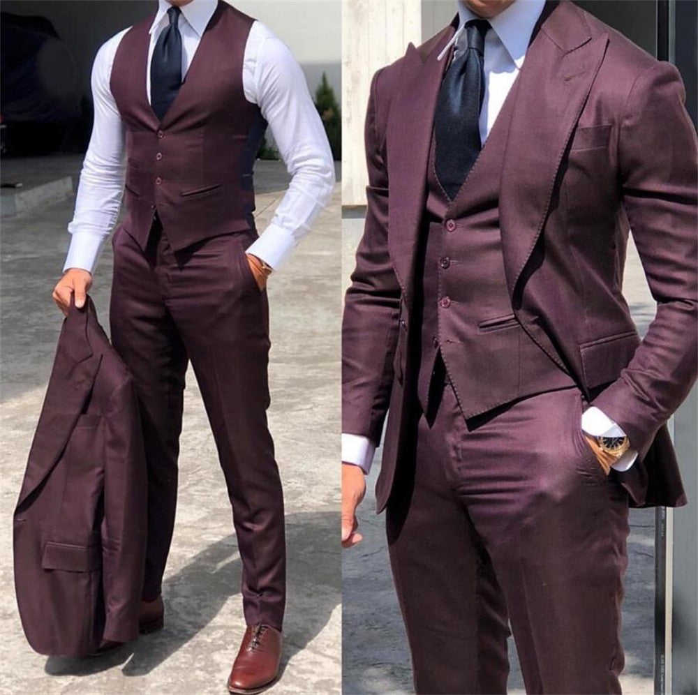 Men's Slim-Fit Smart Casual Suit