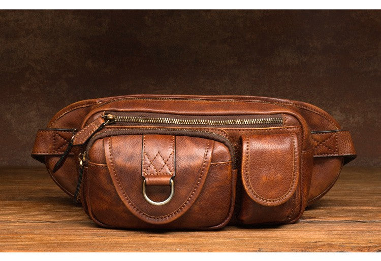 Mantime Genuine Leather Fanny Pack
