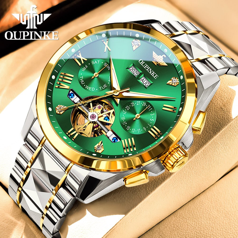 OUPINKE 3240 Skeleton Flywheel Multifunctional Automatic Mechanical Watches for Men 44mm Big Dial Tungsten Steel Luxury Watch OUPINKE 3240 Skeleton Flywheel Multifunctional Automatic Mechanical Watches for Men 44mm Big Dial Tungsten Steel Luxury Watch