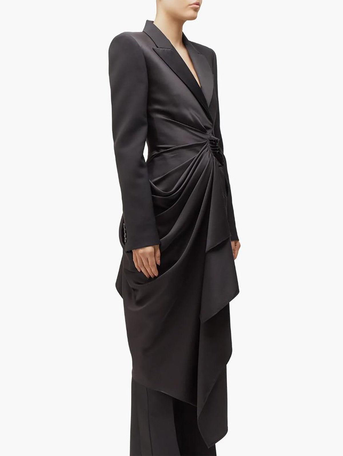 New Design Women Suits 2 Pieces Ruffles Blazer with Wraps Custom Wedding Guest Dress Evening Party Show OutfitNew Design Women Suits 2 Pieces Ruffles Blazer with Wraps Custom Wedding Guest Dress Evening Party Show Outfit