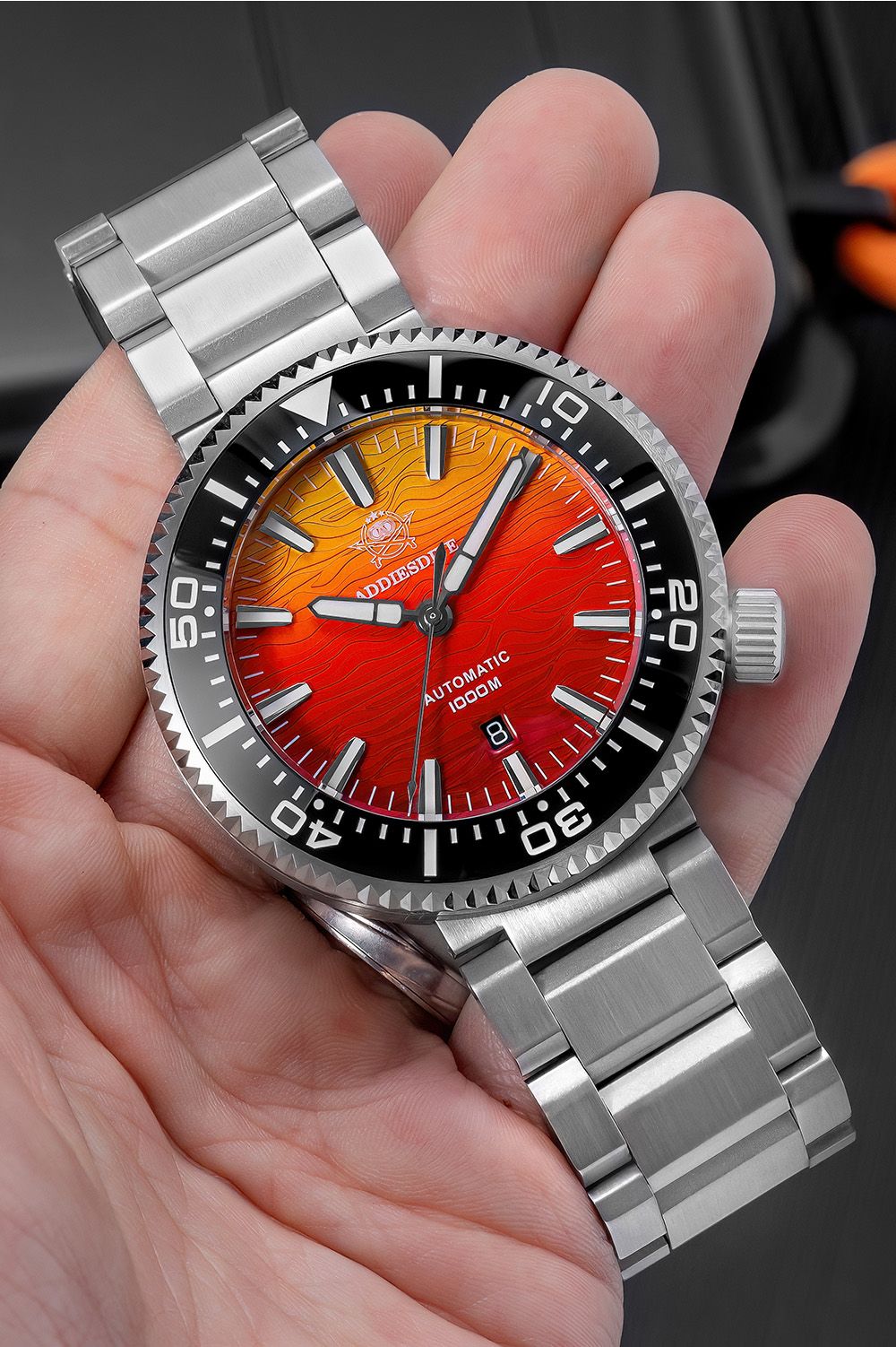 ADDIESDIVE "Burning Clouds" Professional Dive Watch