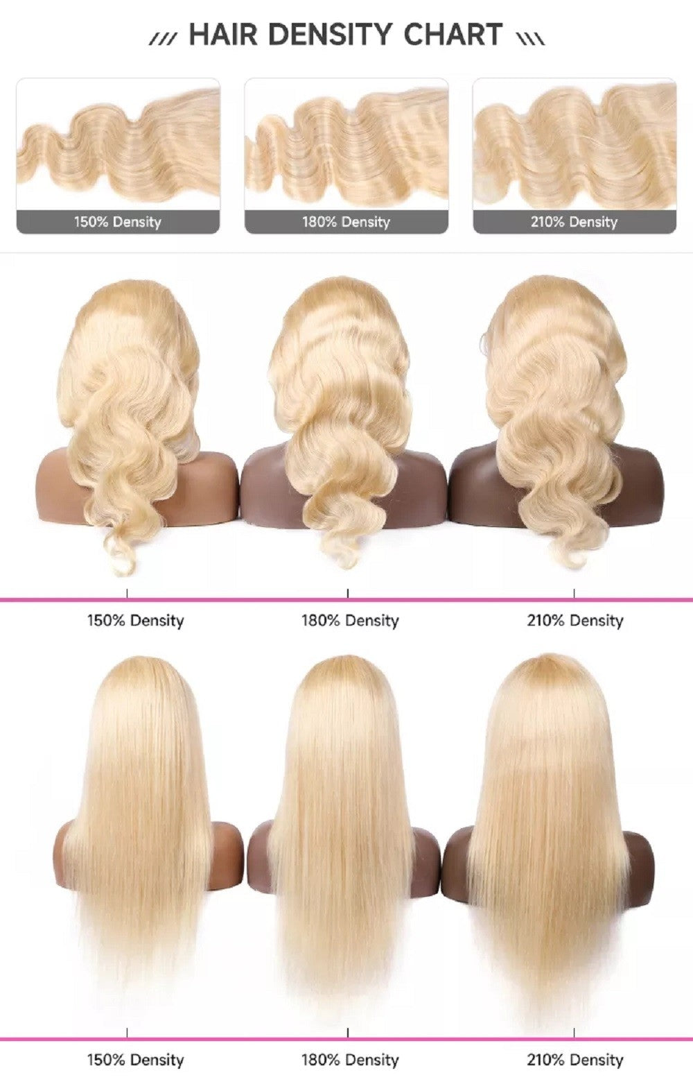 Anlimeer Long Curly Brazilian Human Hair Wig