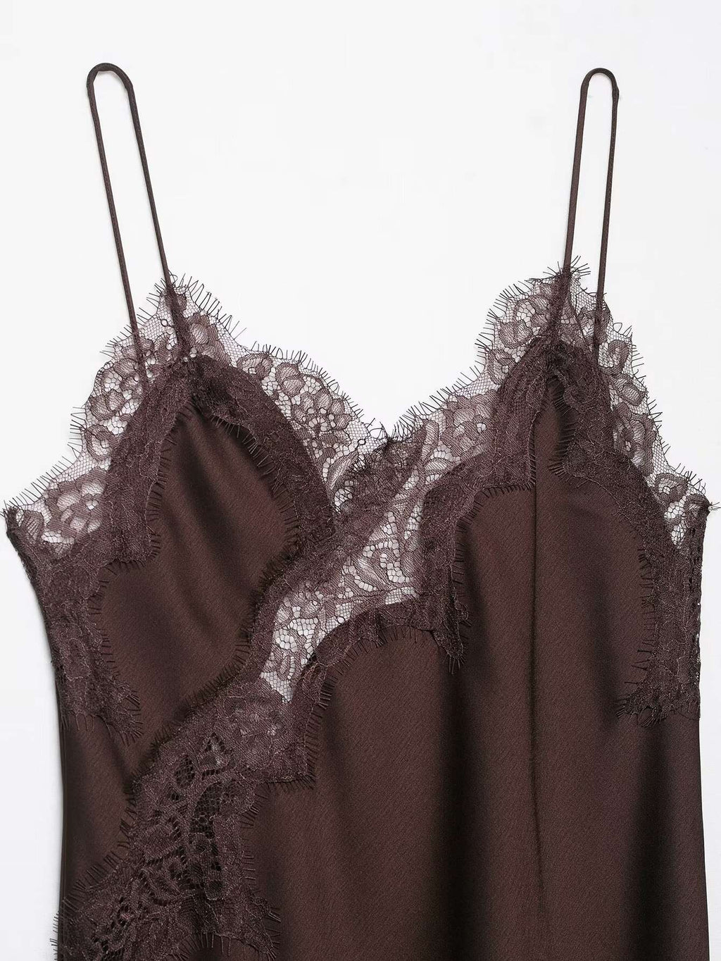 UNIZERA Women's Sexy Suspender Lace Asymmetrical Dress Summer 2025 New Elegant Temperament UNIZERA Women's Sexy Suspender Lace Asymmetrical Dress Summer 2025 New Elegant Temperament