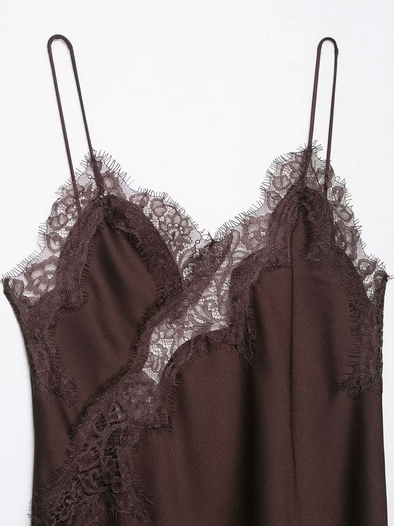 UNIZERA Women's Sexy Suspender Lace Asymmetrical Dress Summer 2025 New Elegant Temperament UNIZERA Women's Sexy Suspender Lace Asymmetrical Dress Summer 2025 New Elegant Temperament