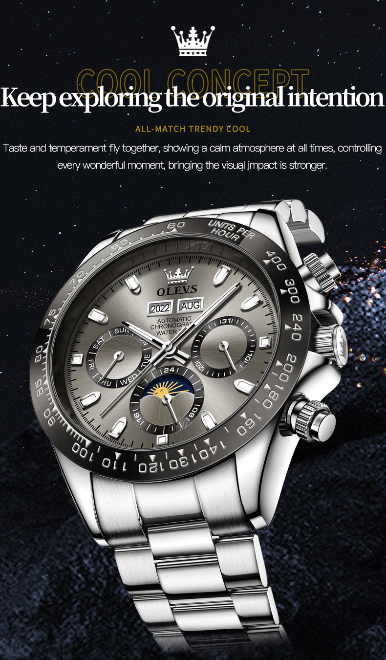 OLEVS 6654 Automatic Mechanical Watch: Classic Style & Function