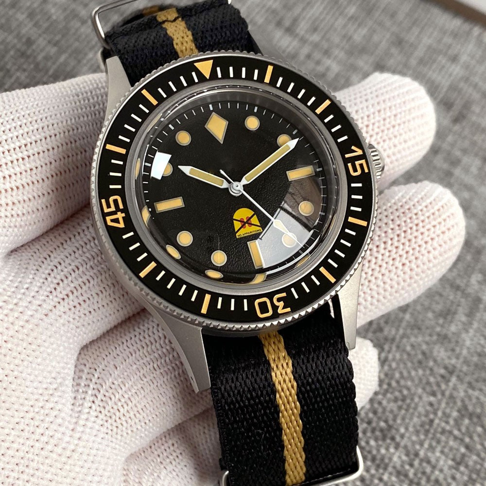 Tandorio Automatic Diver Watch: Sapphire Crystal & 200M