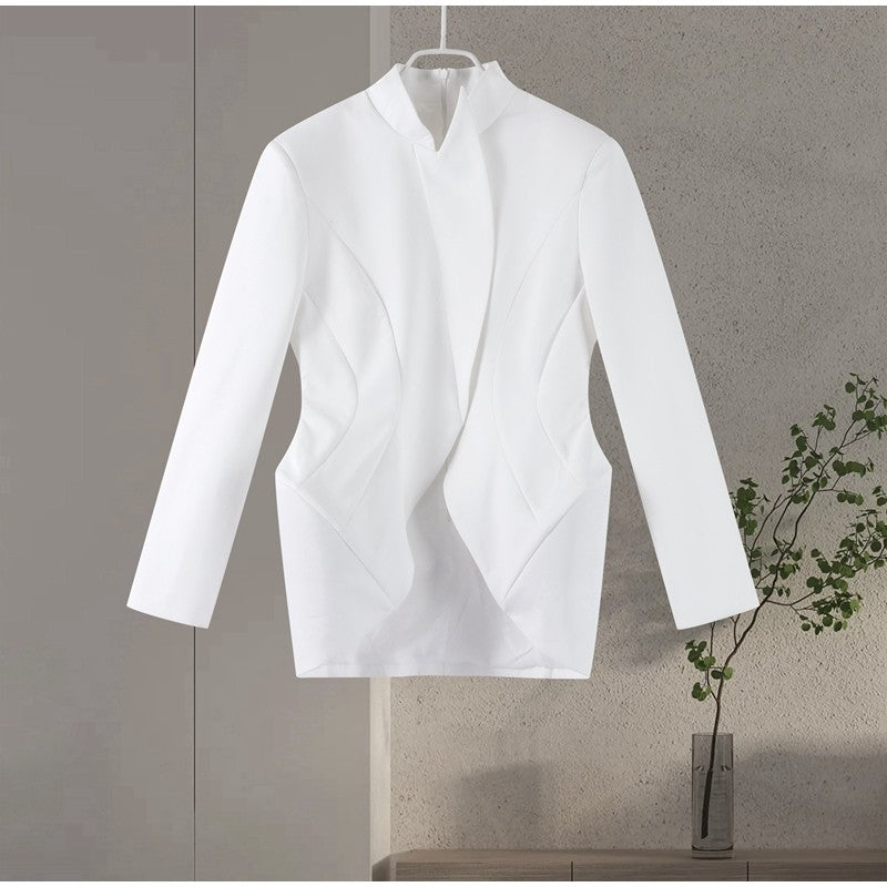 Chin.Sweety Women's Elegant Blazer and Skirt Set