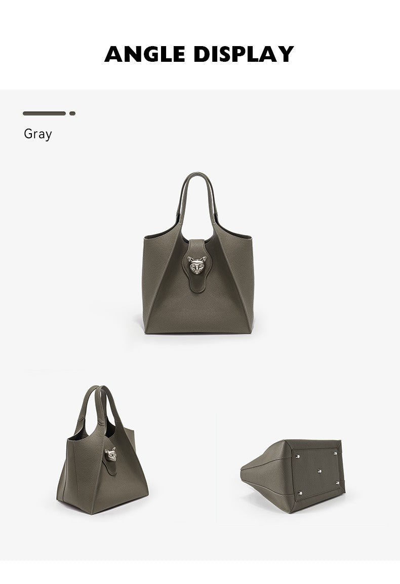 BAFELLI Unisex Genuine Leather Tote Bag