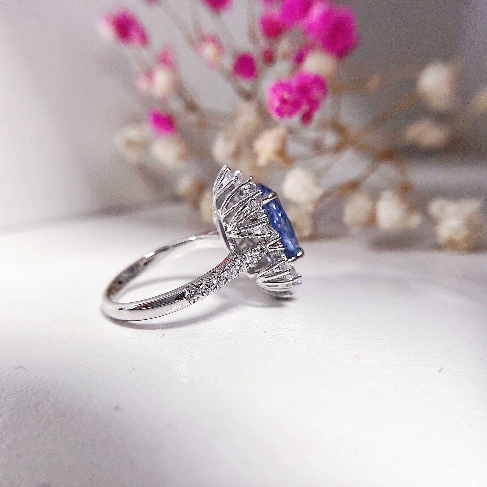 Women's Trendy Platinum Cocktail Ring