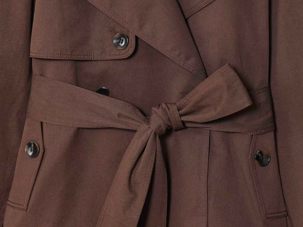 HBHSF Casual Double-Breasted Trench Coat
