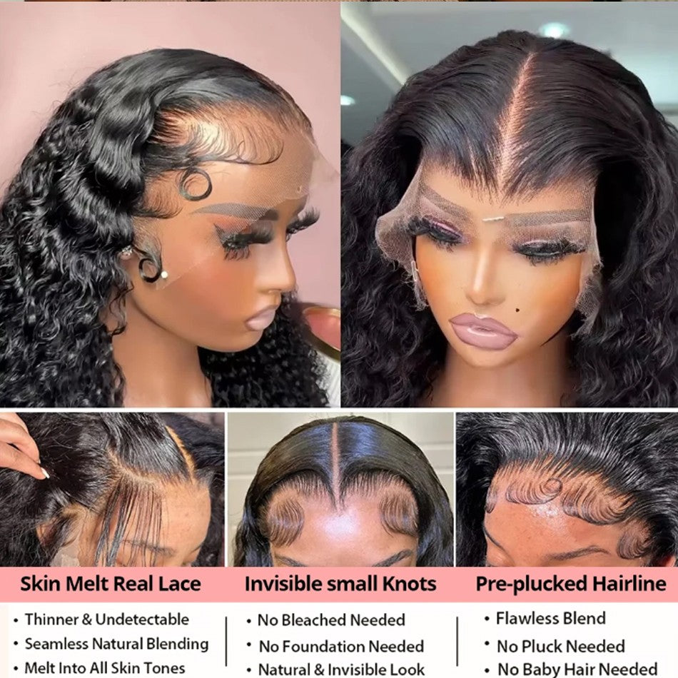 JESSENIA HAIR Long Water Wave Brazilian Human Hair Wig