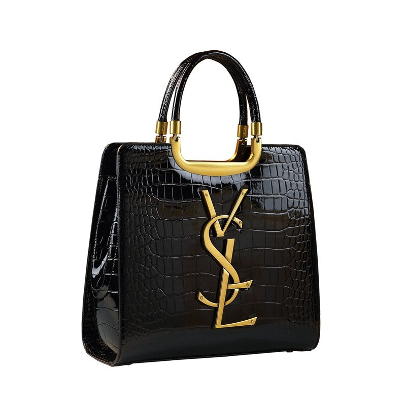Women's Solid PU Leather Casual Tote Bag