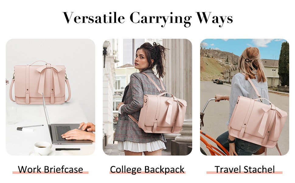 BAGSMART Women's 4-in-1 Convertible Laptop Bag