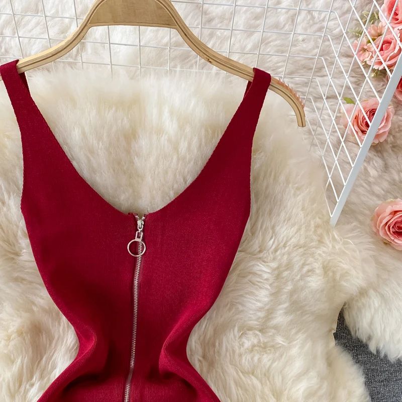 Zipple 2023 Sexy Summer Mesh Strap Dress Women Tank Elastic Waist Bodycon Sundress Female Beach Split Backless Midi Dress Zipple 2023 Sexy Summer Mesh Strap Dress Women Tank Elastic Waist Bodycon Sundress Female Beach Split Backless Midi Dress
