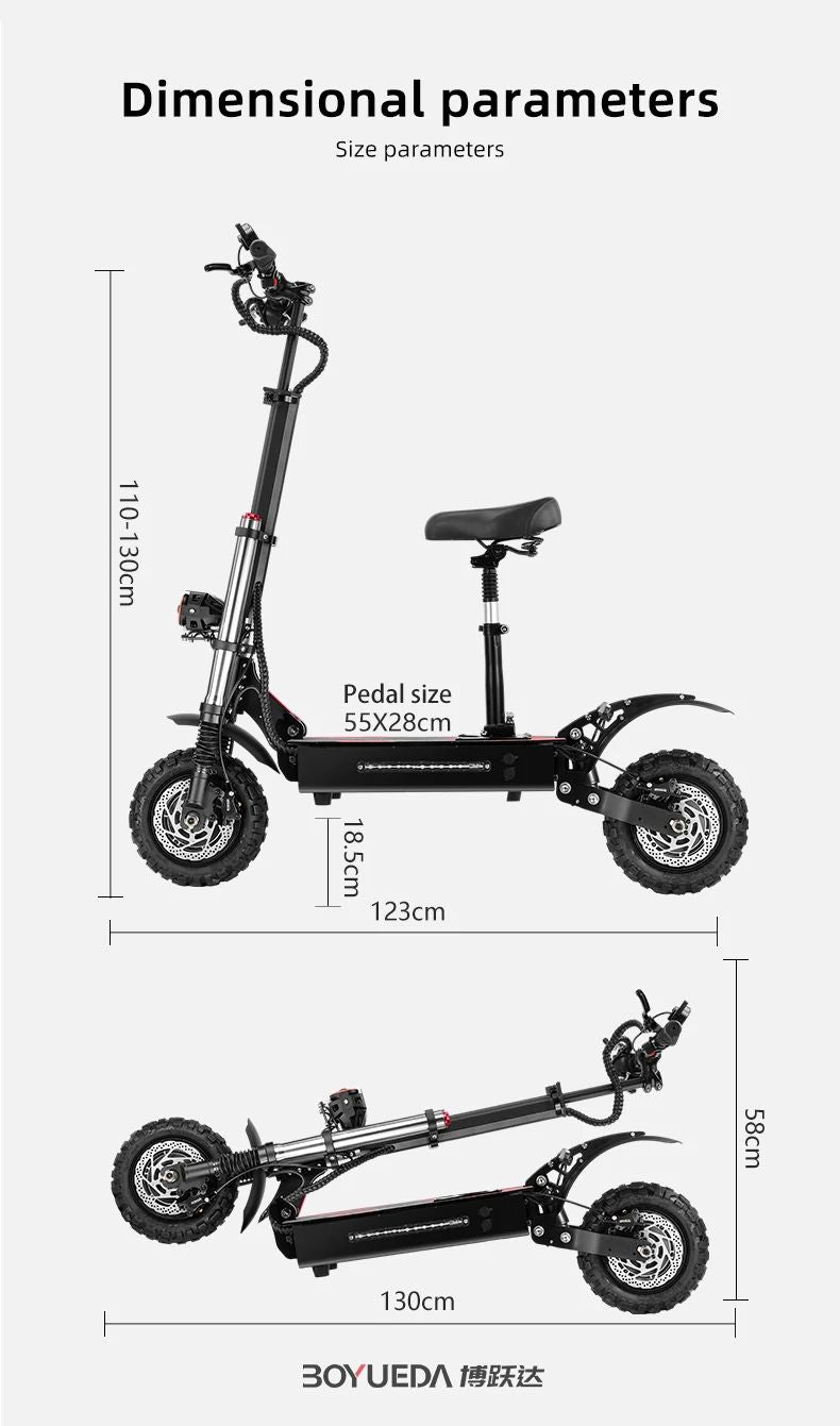 BOYUEDA S3 High-Performance Folding Electric Scooter