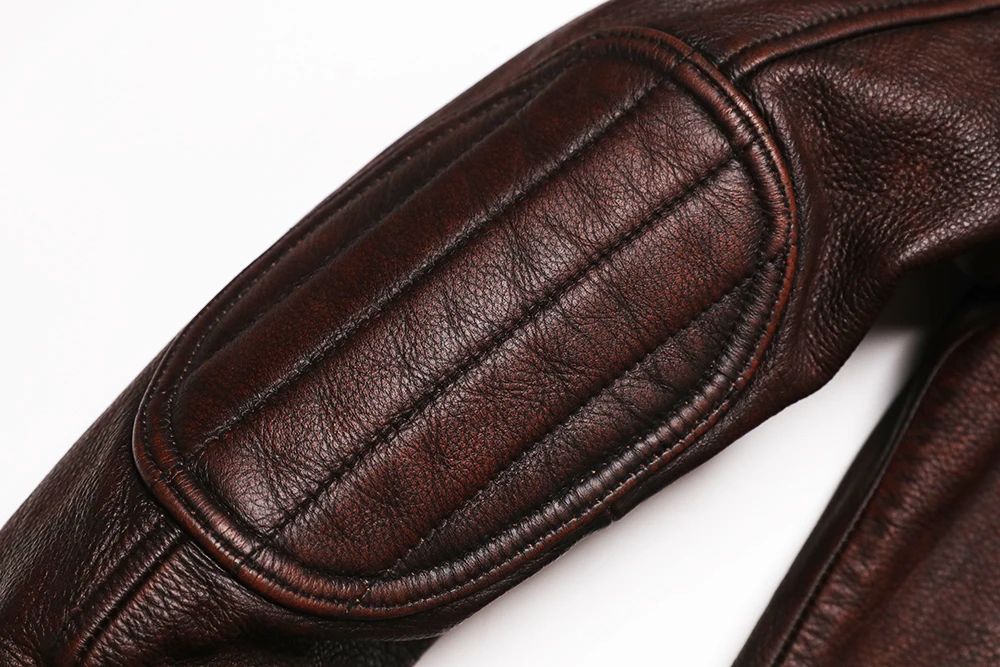 COPERSIAN Men's Cowhide Leather Jacket
