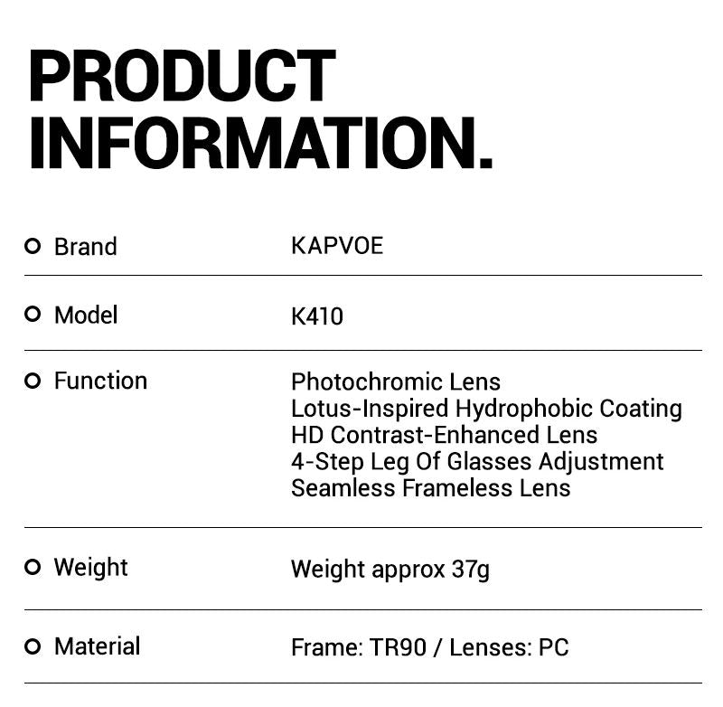 Kapvoe Photochromic Sports Sunglasses Road Bike Glasses Mountain Bike Goggles Men Women Cycling Eyewear 2025 Kapvoe Photochromic Sports Sunglasses Road Bike Glasses Mountain Bike Goggles Men Women Cycling Eyewear 2025