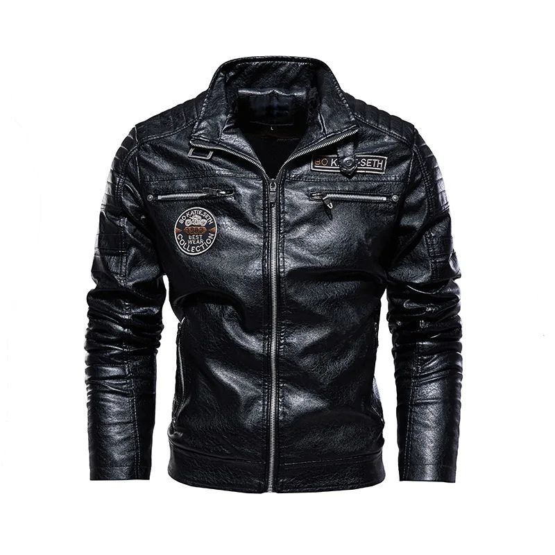 Men's Casual Cowhide Leather Jacket