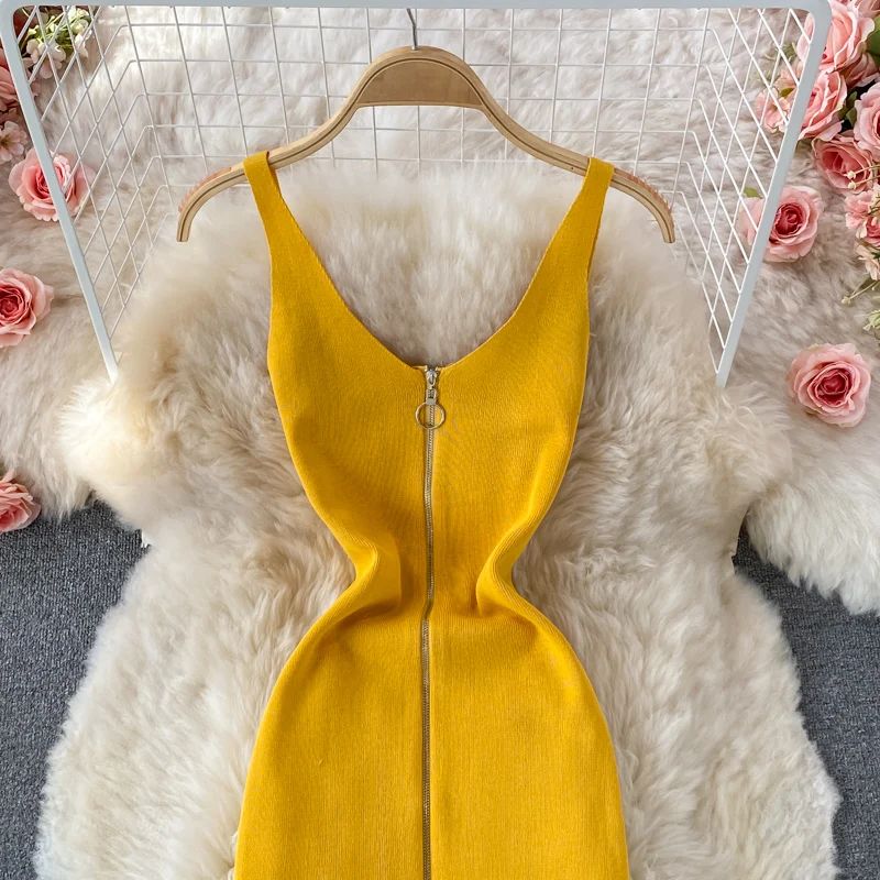 Zipple 2023 Sexy Summer Mesh Strap Dress Women Tank Elastic Waist Bodycon Sundress Female Beach Split Backless Midi Dress Zipple 2023 Sexy Summer Mesh Strap Dress Women Tank Elastic Waist Bodycon Sundress Female Beach Split Backless Midi Dress