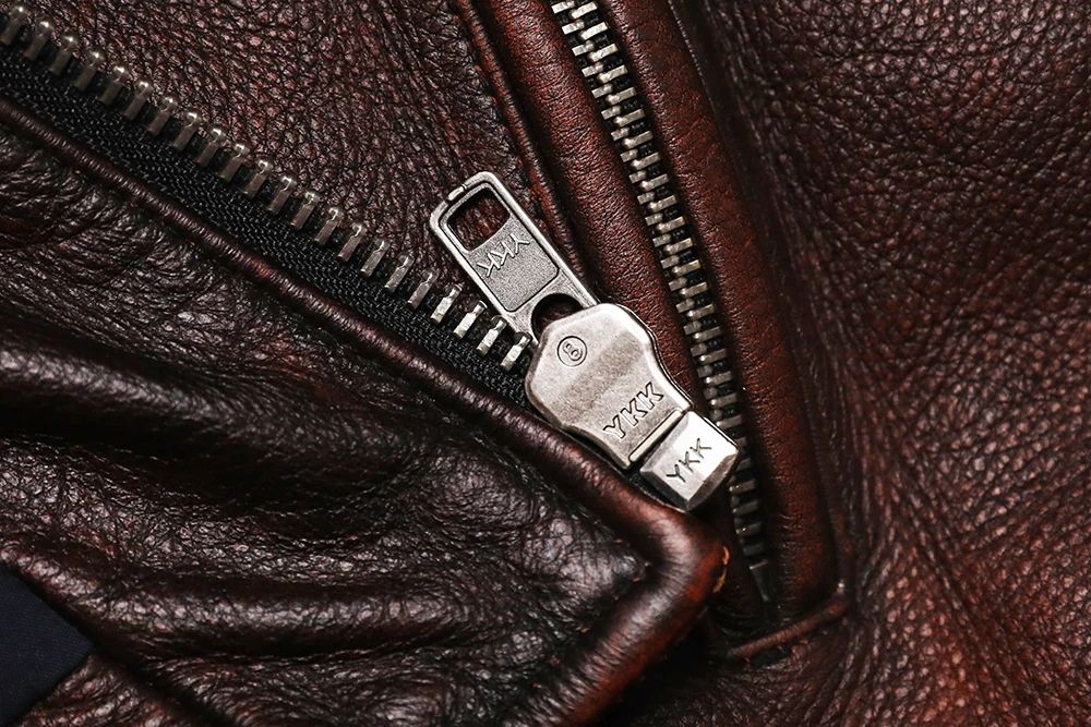 COPERSIAN Men's Cowhide Leather Jacket
