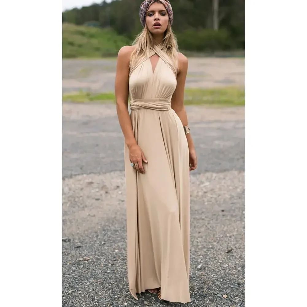 Fashion Multi-Frayed V-Neck Vestidos De Fiesta Women Long Dress Sexy Tied Lady Summer Maxi Dress Fashion Multi-Frayed V-Neck Vestidos De Fiesta Women Long Dress Sexy Tied Lady Summer Maxi Dress
