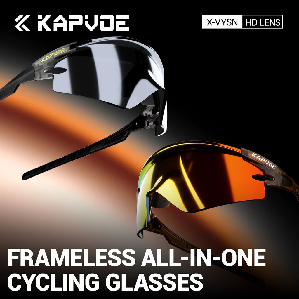 Kapvoe Photochromic Sports Sunglasses Road Bike Glasses Mountain Bike Goggles Men Women Cycling Eyewear 2025 Kapvoe Photochromic Sports Sunglasses Road Bike Glasses Mountain Bike Goggles Men Women Cycling Eyewear 2025