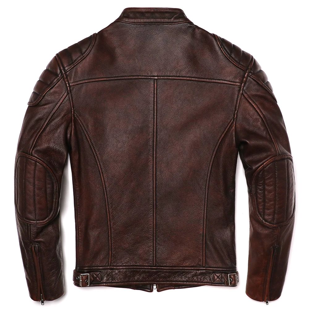 COPERSIAN Men's Cowhide Leather Jacket