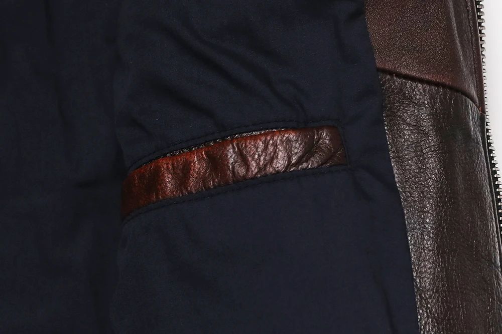 COPERSIAN Men's Cowhide Leather Jacket