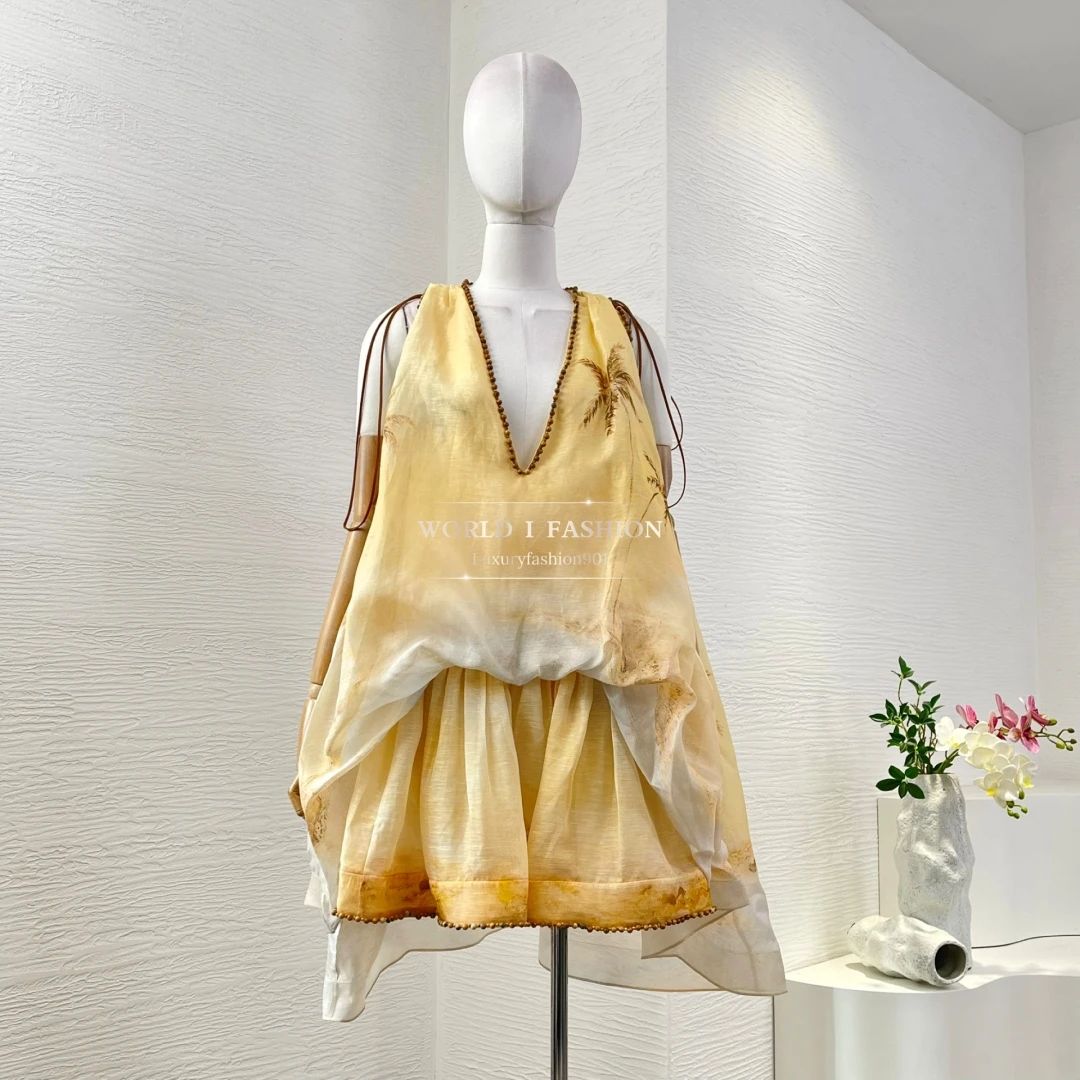 Domedeer Floral A-Line Mini Dress