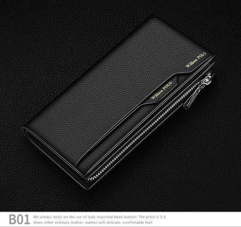 Genuine Leather Multi-Card Wallet